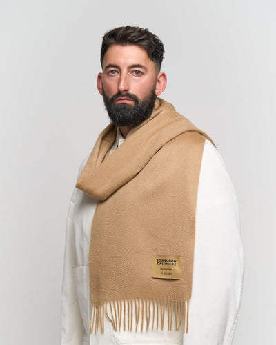 Embracing Elegance: Iconic Plain Wool Scarf Collection by Lucchi Cashmere