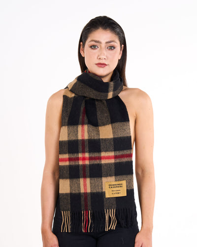 Lucchi Italy Plain Scarf Black Oversized Wrap 100% Pure Lambswool