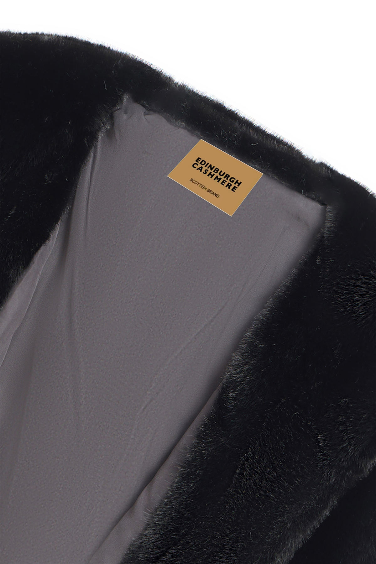 Lucchi Italy Women's Hooded Fur Short Coat - Black