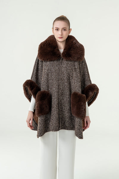 Lucchi Italy Women's Cape - Brown