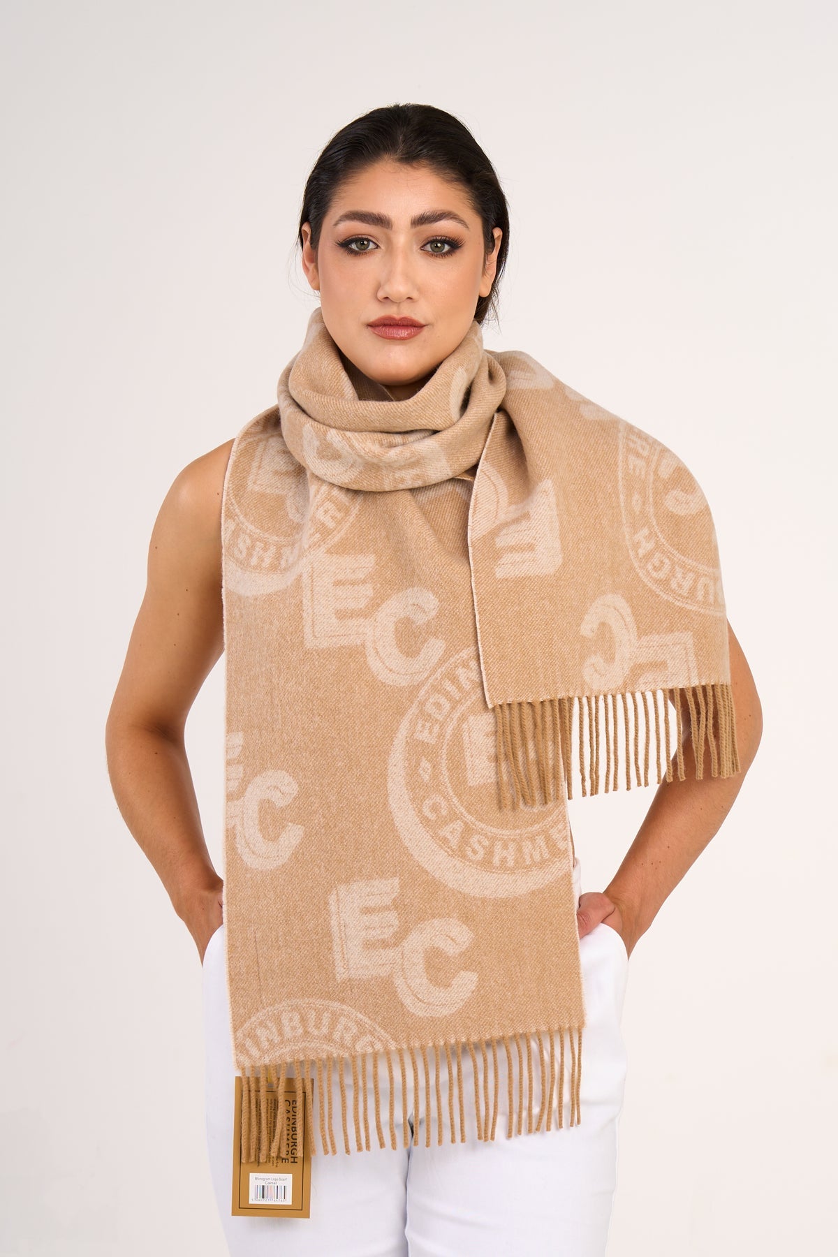 Lucchi Italy designer Scarf Camel