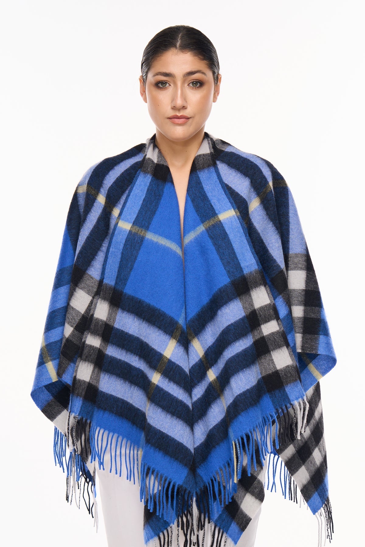 Lucchi Italy Woman's Designer Cape and Poncho DC Check