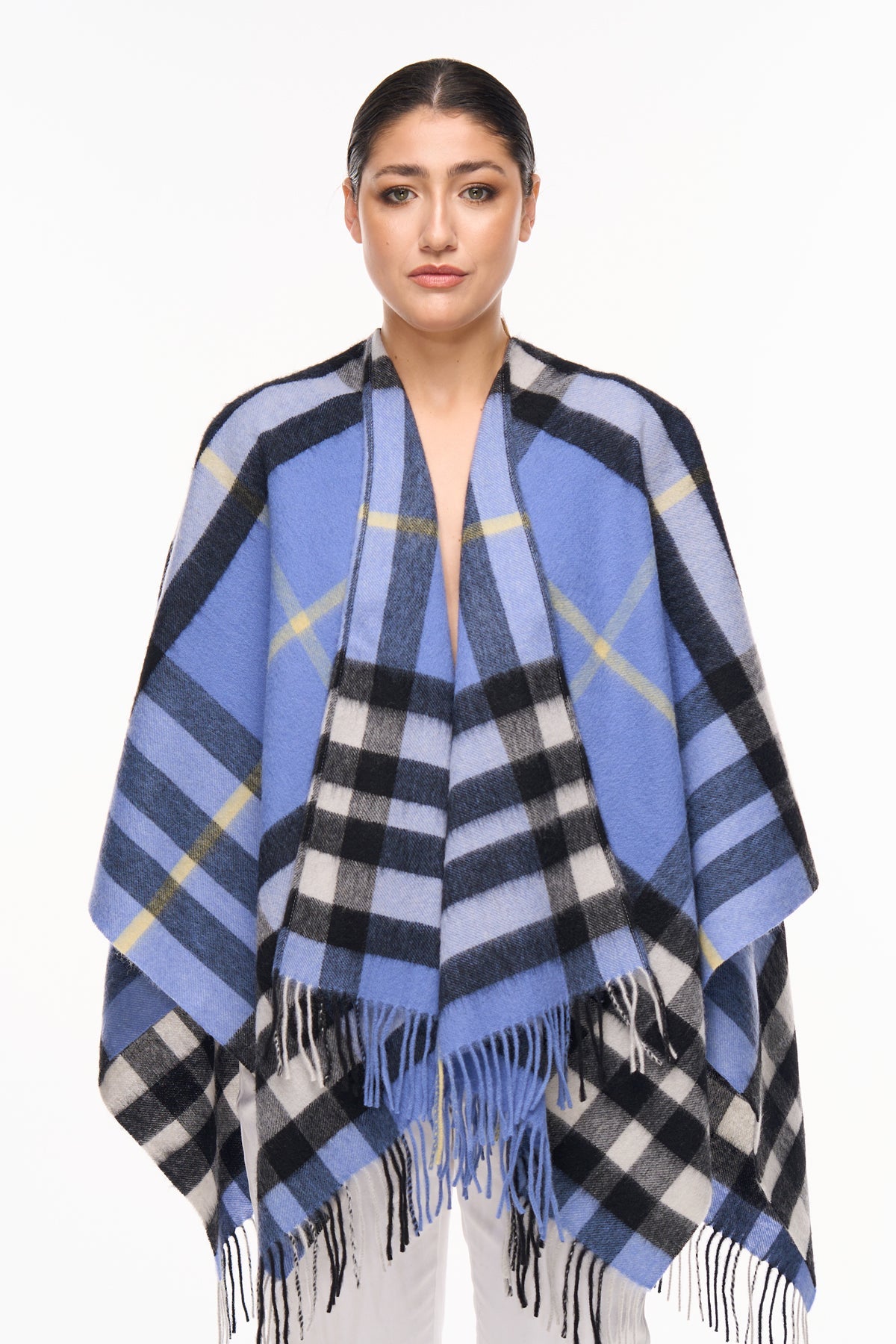 Lucchi Italy Woman's Designer Cape and Poncho DC Check