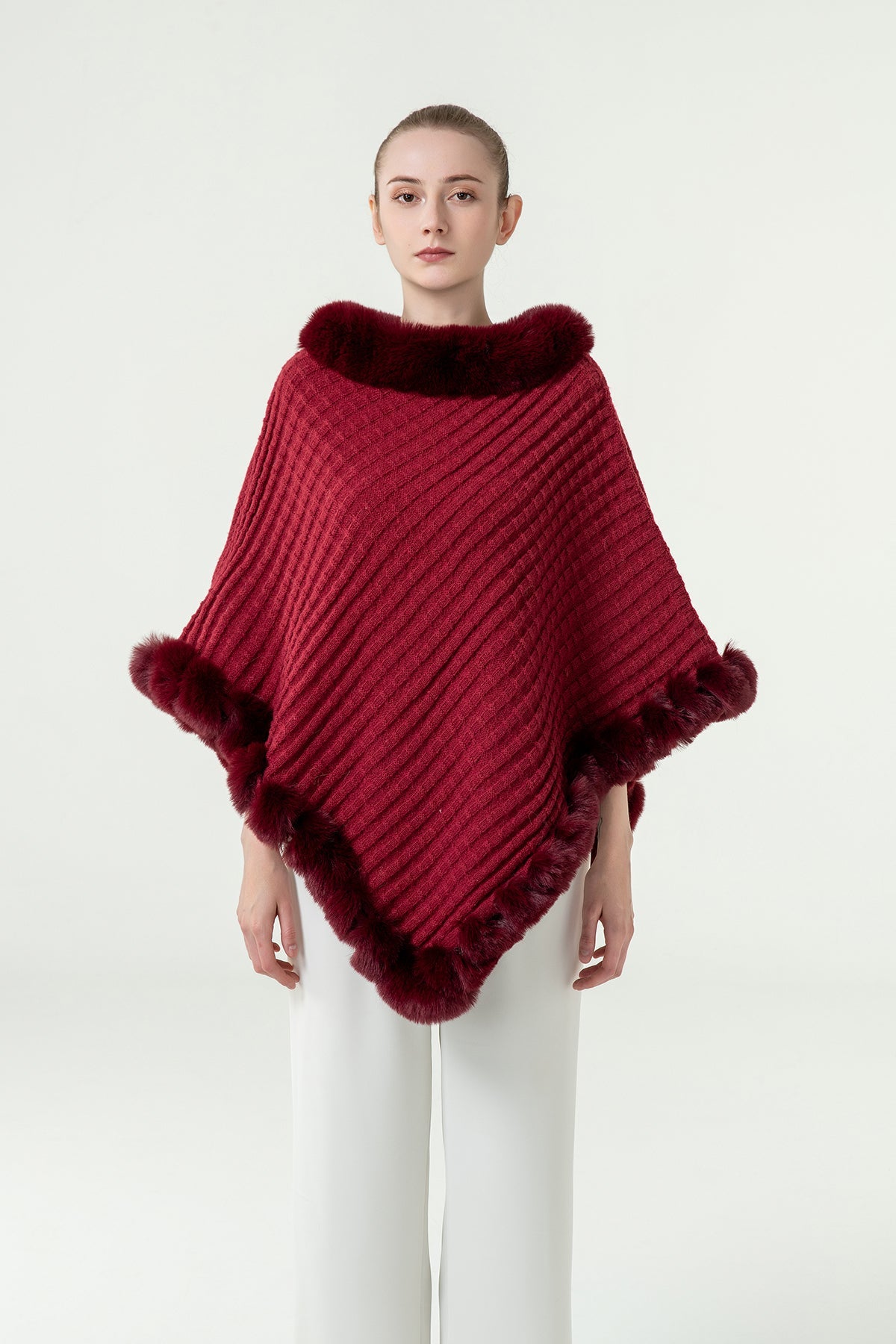 Lucchi Italy Women's Poncho - Pink