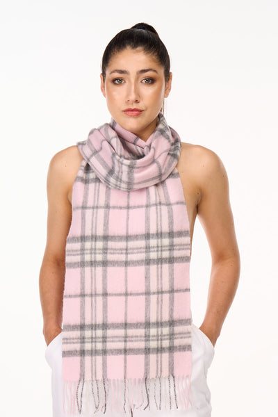 Lucchi Italy 100% Pure Cashmere Scarf Thomson Pink - Small Size