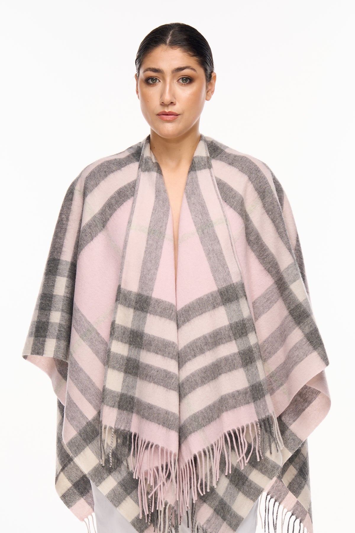 Lucchi Italy Woman's Designer Cape and Poncho DC Check