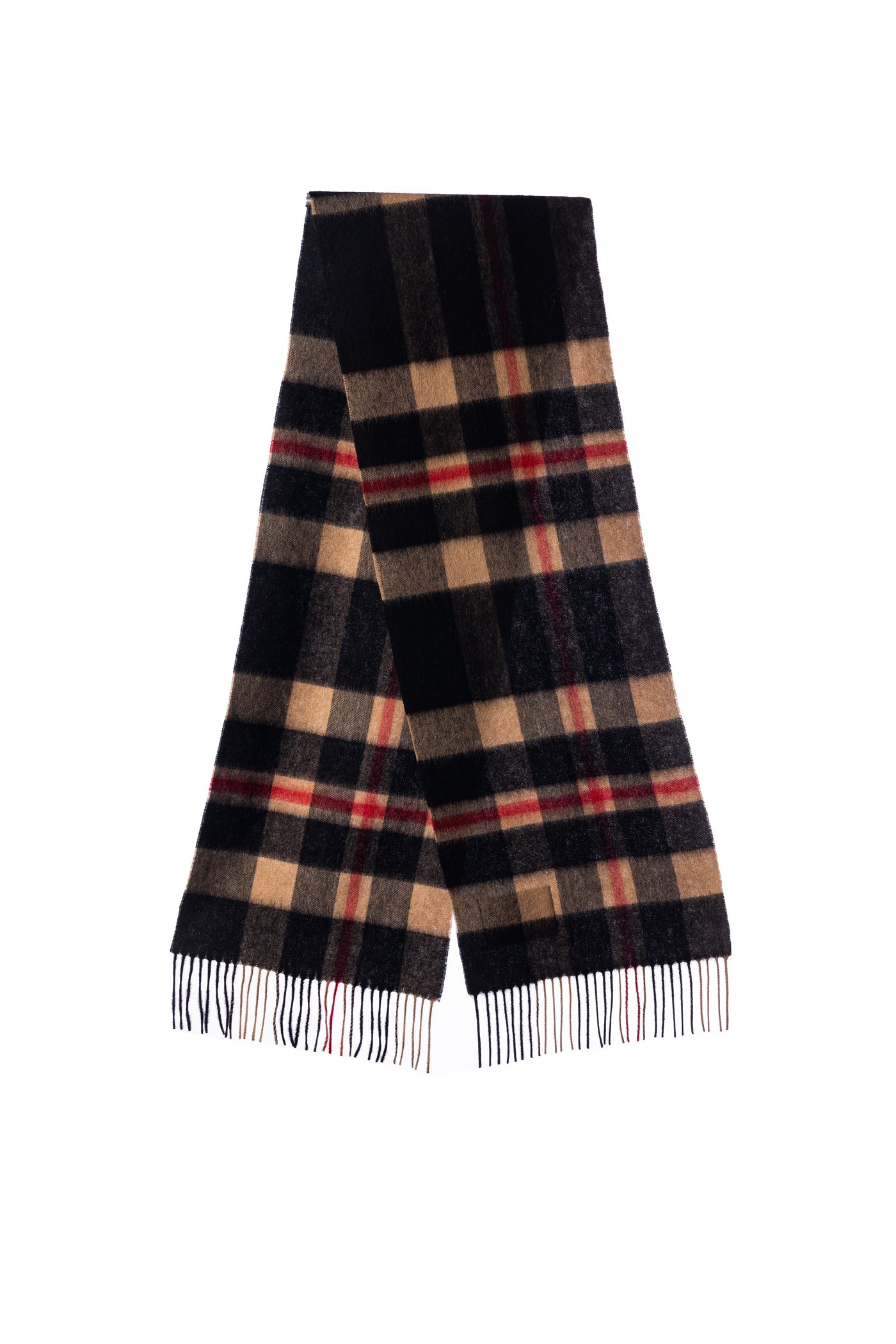Lucchi Italy Plain Scarf Black Oversized Wrap 100% Pure Lambswool