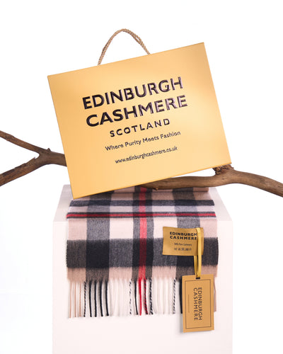 100% Pure Children's Cashmere Scarf Exclusive Design DC Scott