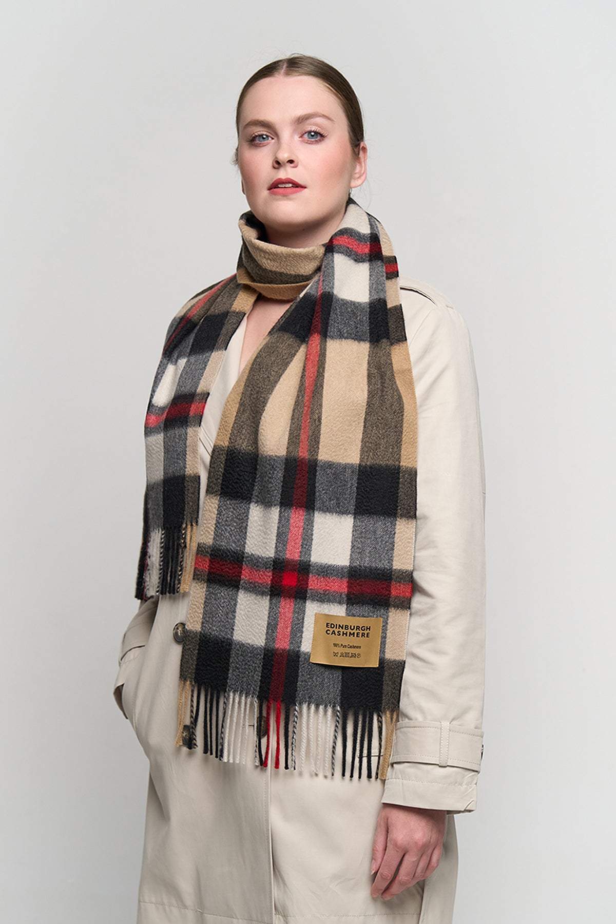DC Scott Cashmere Scarf Camel