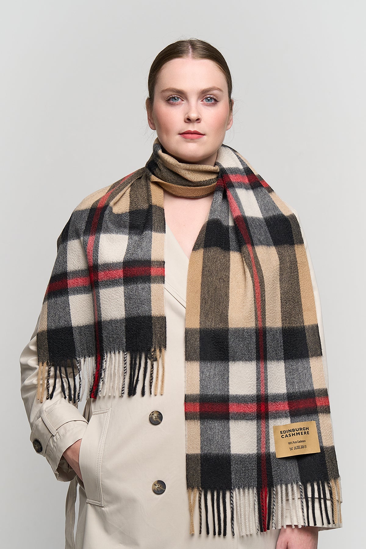 DC Scott Cashmere Scarf Camel