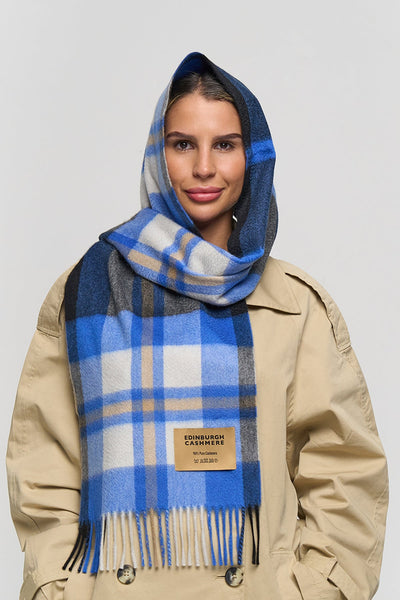 DC Scott Cashmere Scarf Blue/Black