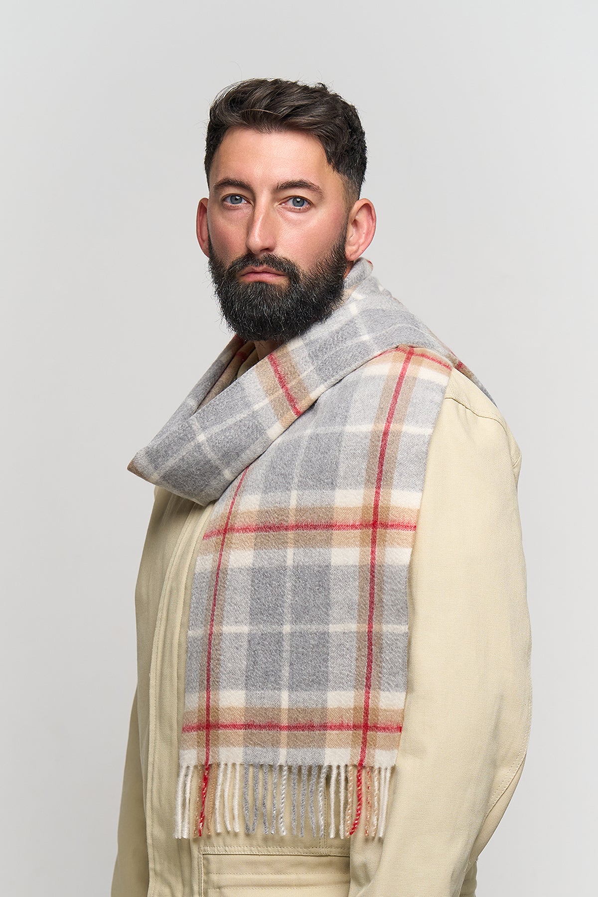 Cashmere Scarf Thomson Grey