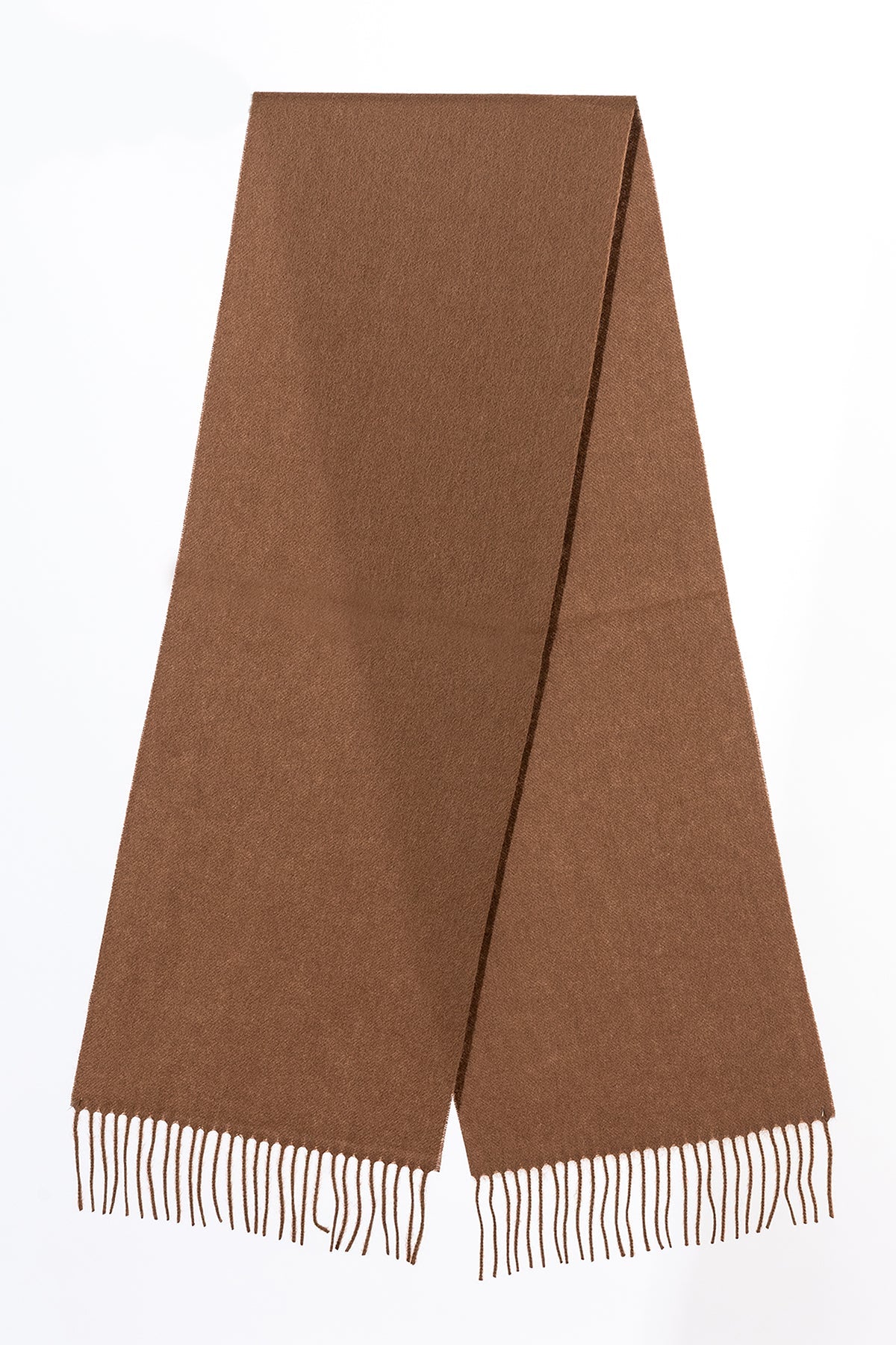 Lucchi Italy 100% Pure Extra Fine Wool Scarf Brown Small