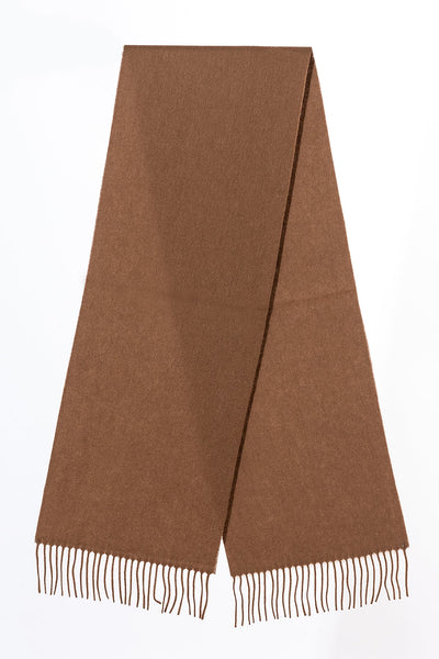 Lucchi Italy 100% Pure Extra Fine Wool Scarf Brown Small