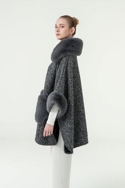 Lucchi Italy Women's Cape - Dark Grey