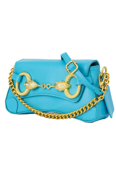Lucchi Italy Women's Handbag Design - Blue Style 3