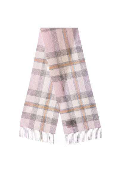 100% Pure Lambswool Scarf DC Camel/White