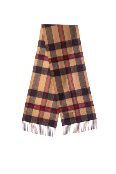 100% Pure Lambswool Scarf DC Camel/Brown