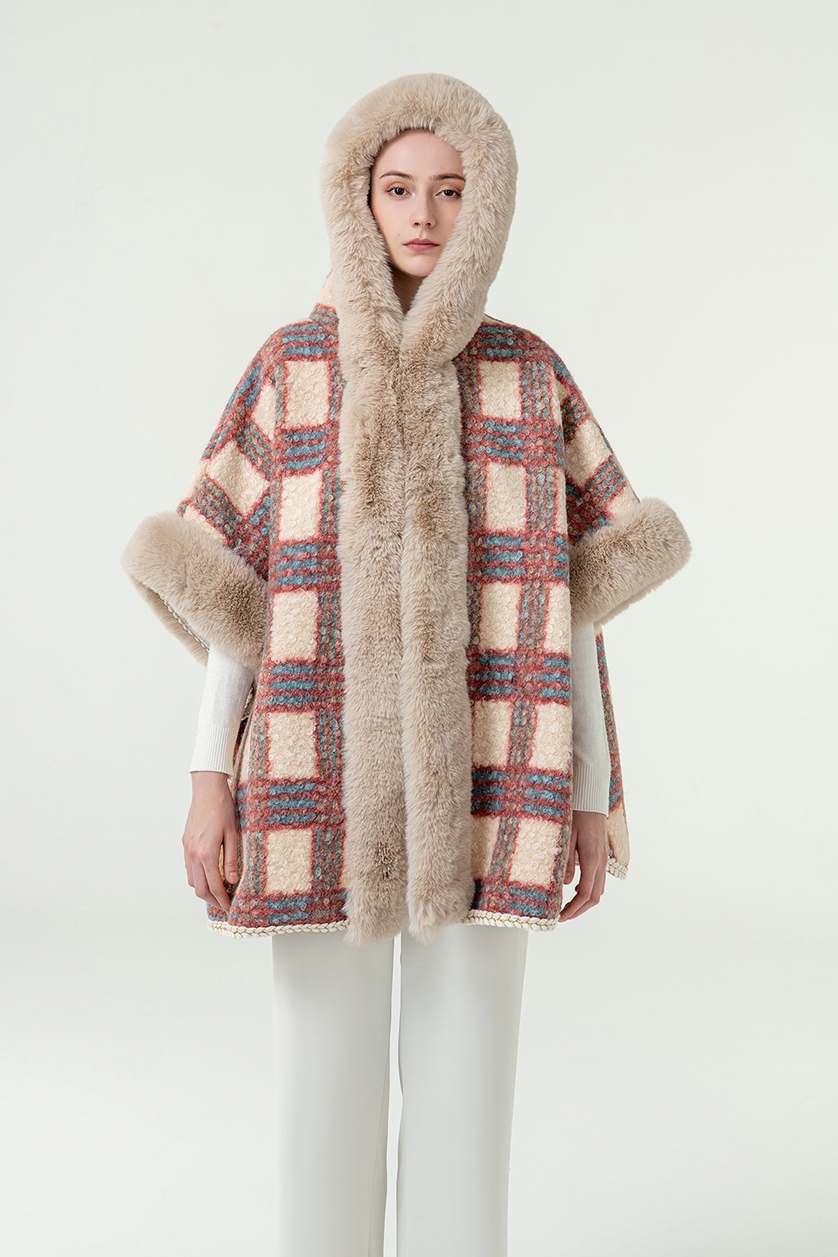 Lucchi Italy Women's Hooded Cape