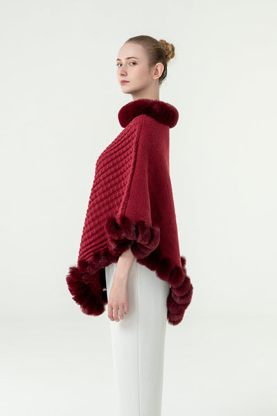 Lucchi Italy Women's Poncho - Pink