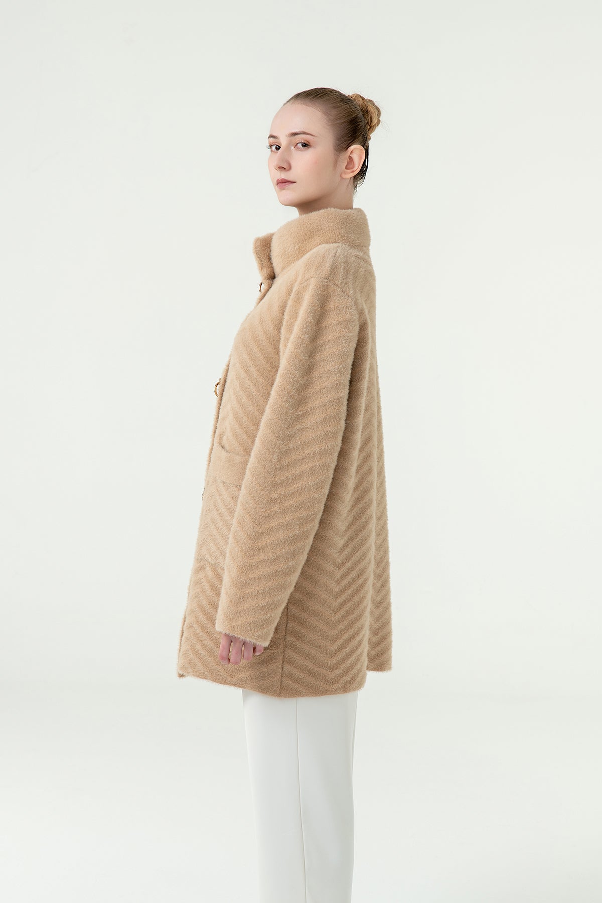 Lucchi Italy Women's Fur Coat - Camel