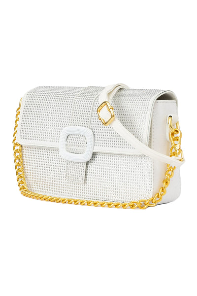 Lucchi Italy Women's Handbag Design - Crystal White