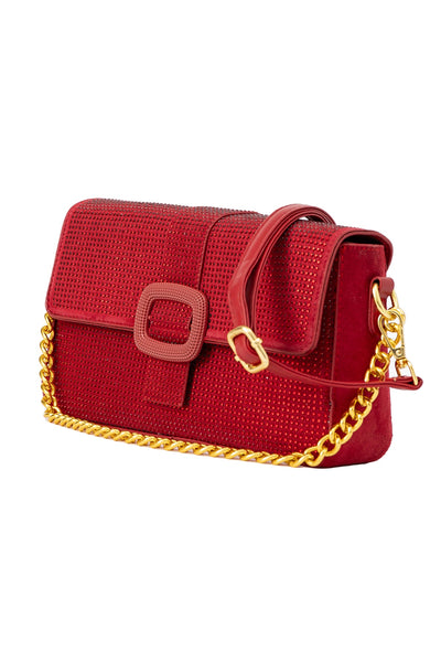 Lucchi Italy Women's Handbag Design - Crystal Red