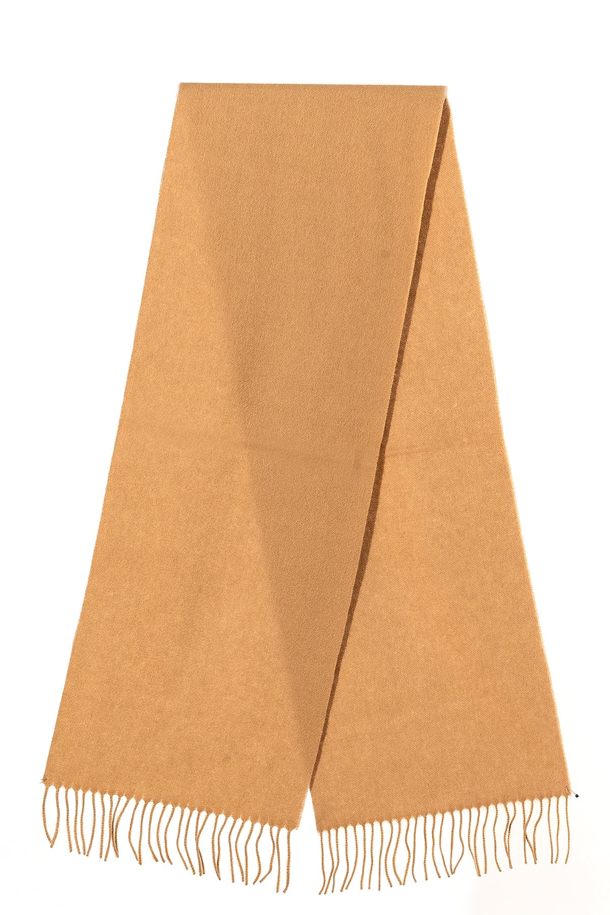 Lucchi Italy 100% Pure Cashmere Scarf Camel Small
