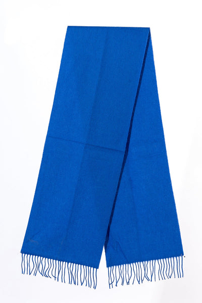 Lucchi Italy 100% Pure Extra Fine Wool Scarf Dark Blue
