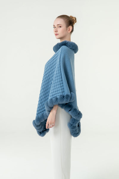 Lucchi Italy Women's Poncho - Blue