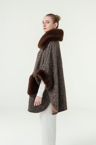 Lucchi Italy Women's Cape - Brown