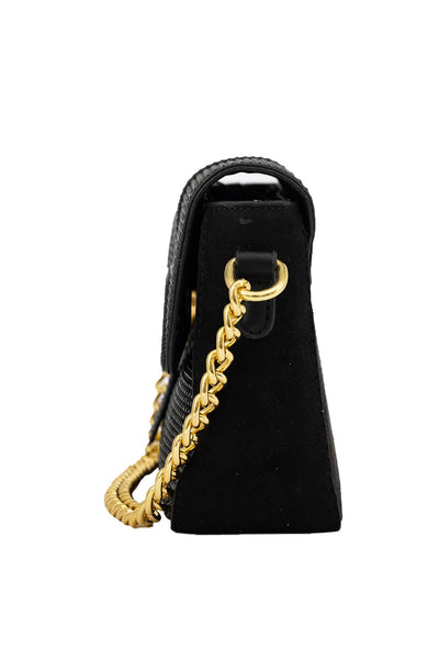 Lucchi Italy Women's Handbag Design - Crystal Black
