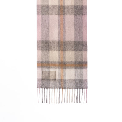 100% Pure Lambswool Scarf DC Scott Pink