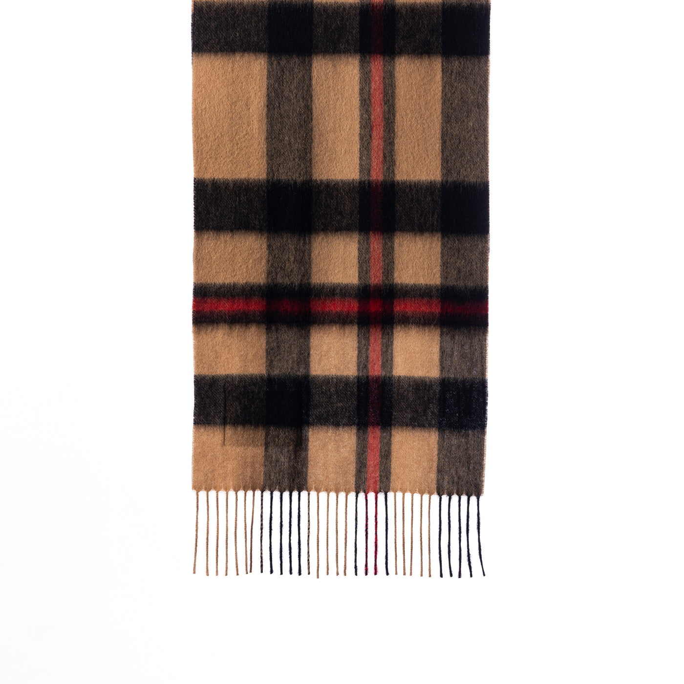 100% Pure Lambswool Scarf Camel/Brown