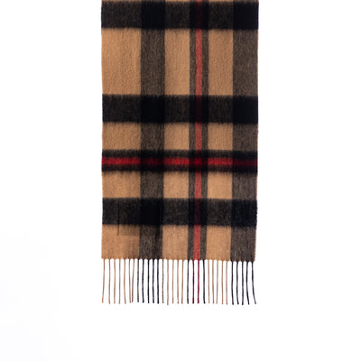100% Pure Lambswool Scarf Camel/Brown