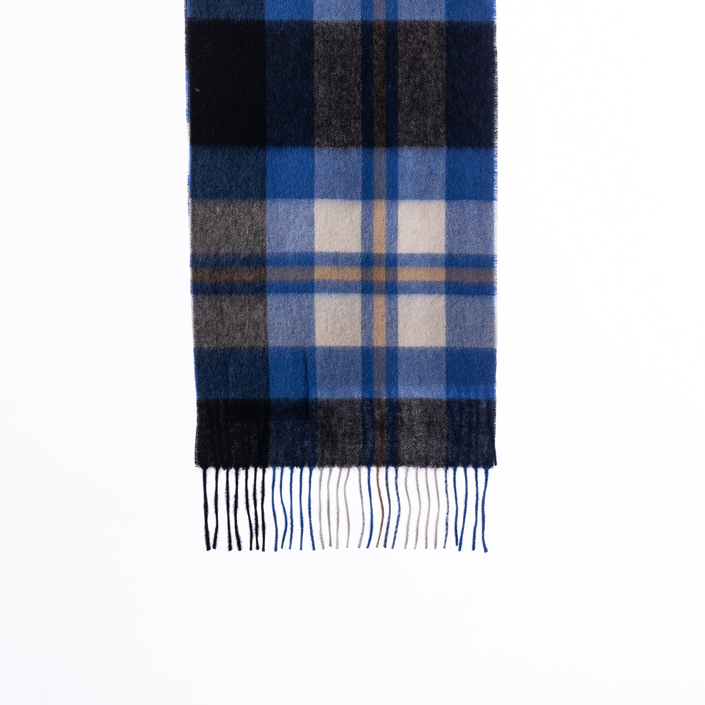 100% Pure Lambswool Scarf DC Blue/Black