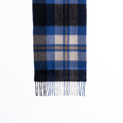 100% Pure Lambswool Scarf DC Blue/Black