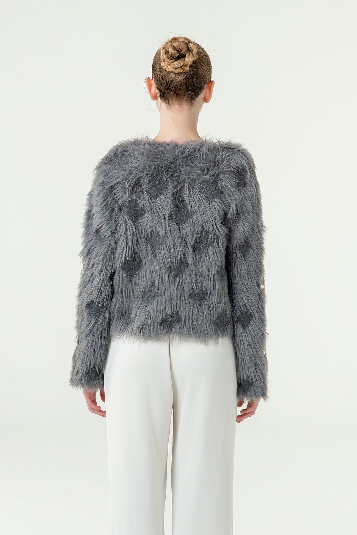 Lucchi Italy Women's Cardigan - Grey