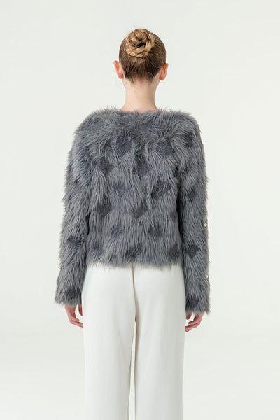 Lucchi Italy Women's Cardigan - Grey