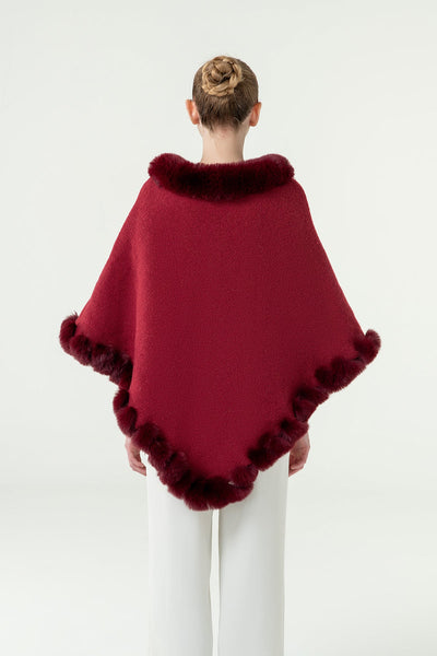 Lucchi Italy Women's Poncho - Pink