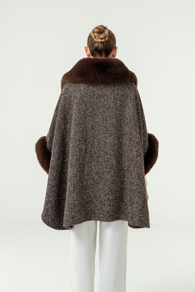 Lucchi Italy Women's Cape - Brown