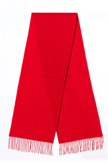 Lucchi Italy 100% Pure Cashmere Scarf Red