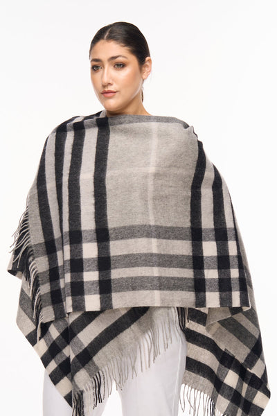Lucchi Italy Woman's Designer Cape and Poncho DC Check