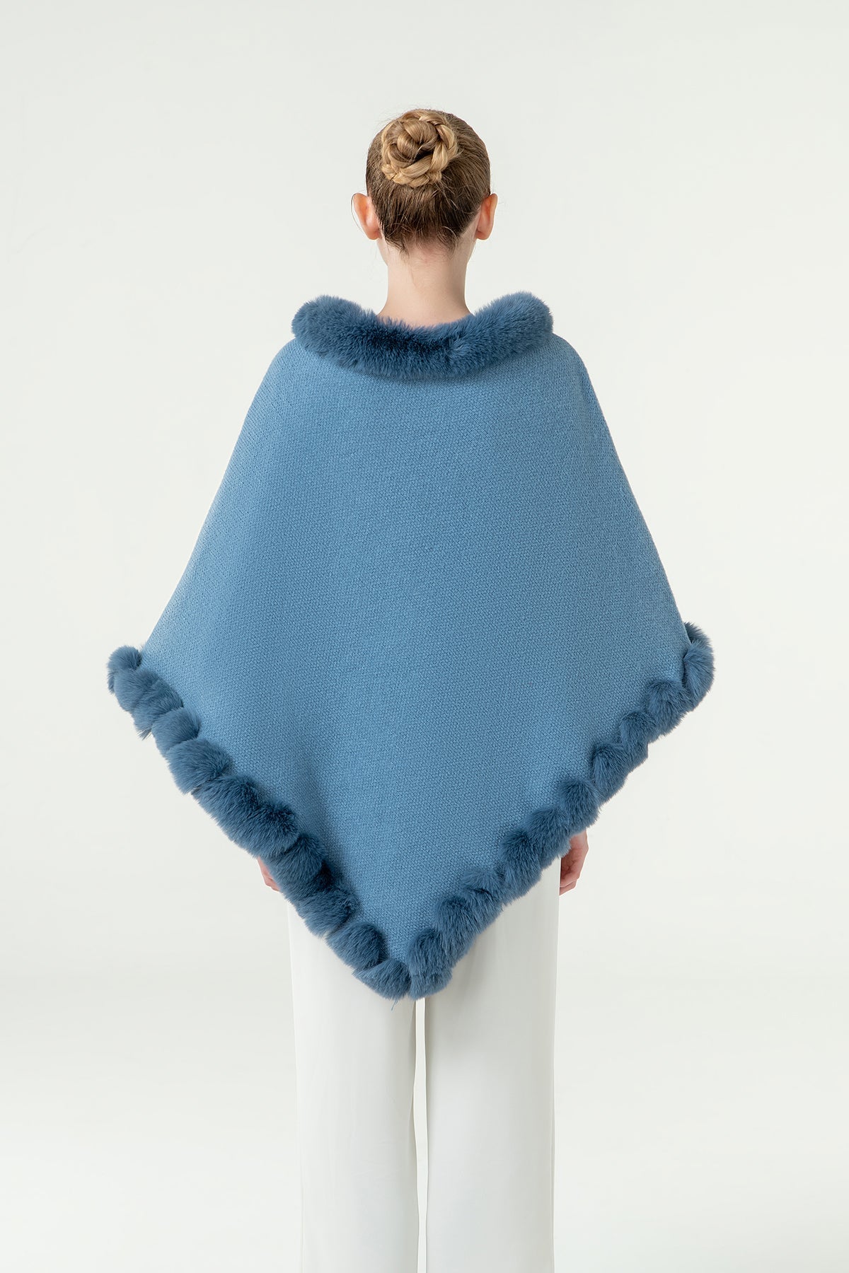 Lucchi Italy Women's Poncho - Blue