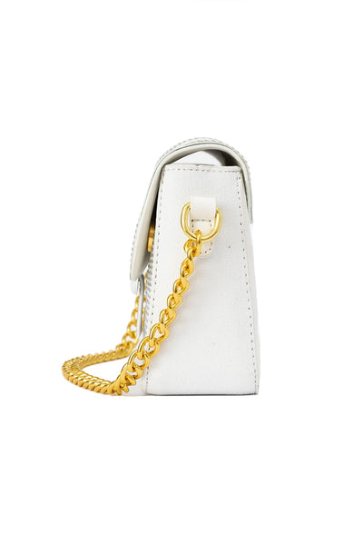 Lucchi Italy Women's Handbag Design - Crystal White