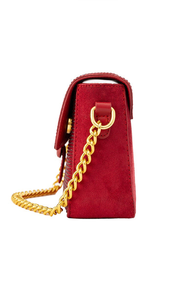 Lucchi Italy Women's Handbag Design - Crystal Red