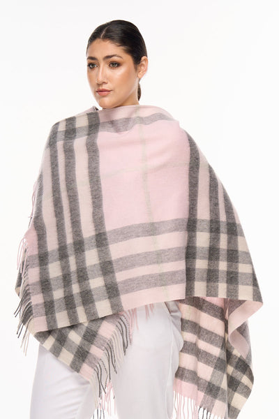 Lucchi Italy Woman's Designer Cape and Poncho DC Check