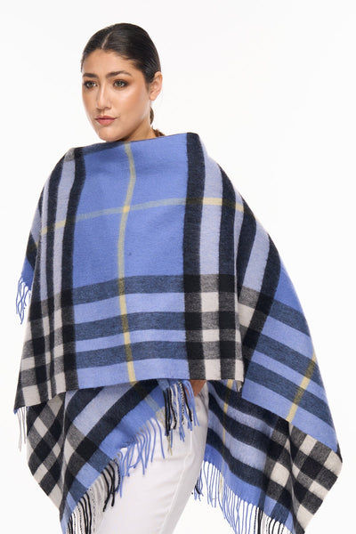 Lucchi Italy Woman's Designer Cape and Poncho DC Check