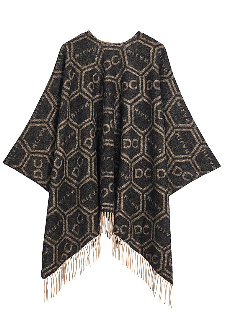 Lucchi Italy Cape Exclusive Iconic Design 100% Pure Wool