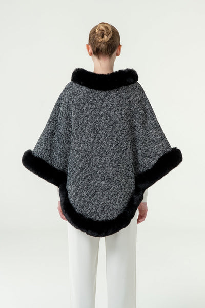 Lucchi Italy Women's Poncho - Black